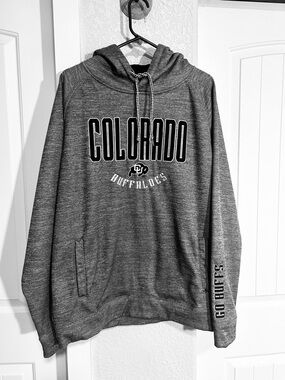 Colosseum Gray Colorado Buffs Pullover Hoodie XL
